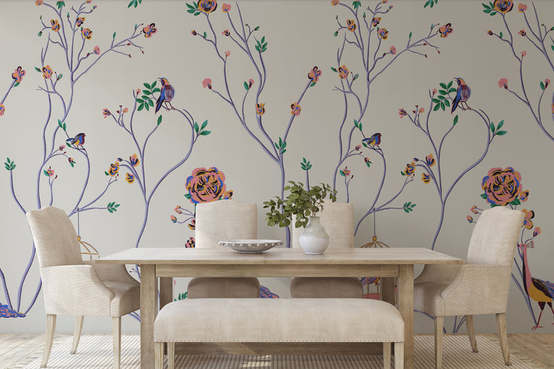 SPRING CHINOISERIE - WARM GREY