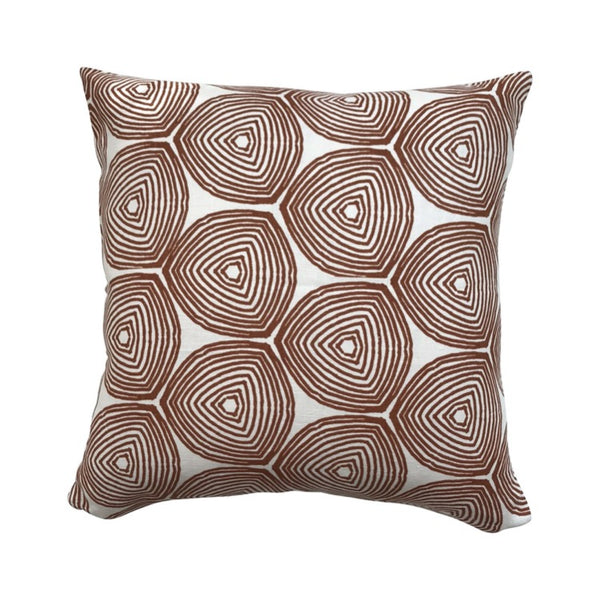 PILLOW IN WARD - BURNT ORANGE ON OYSTER