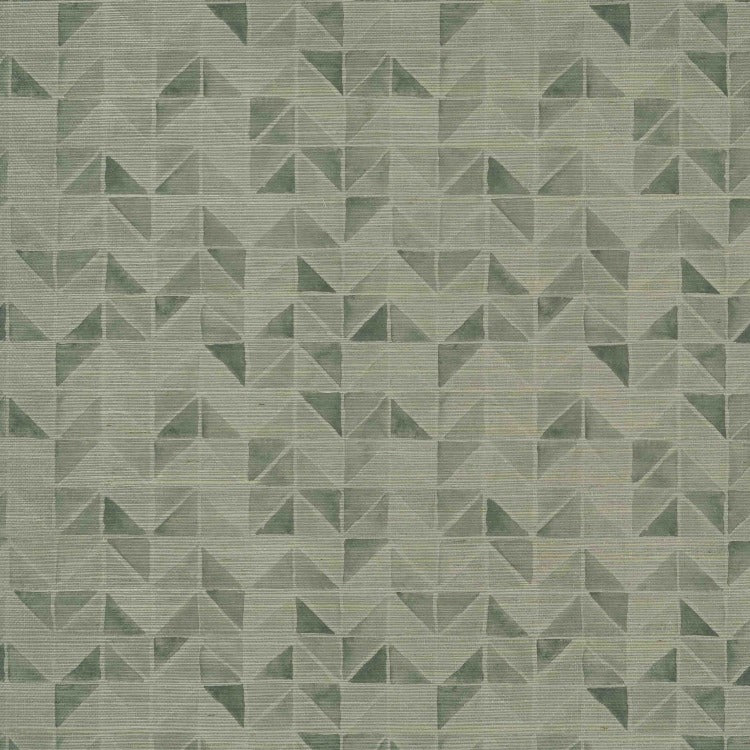 WATER CHEVRON GRASSCLOTH - CHARCOAL